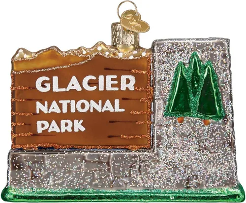 Vista 11 de Old World Christmas - Adorno de vidrio soplado del Parque Nacional Bryce Canyon para árbol de Navidad, decoración festiva hecha a mano, colección