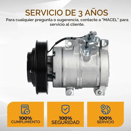 Vista 7 de PAROD Compresor de aire acondicionado CO27000C con embrague apto para Toyota Corolla 2003-2008, Matrix 1.8L L4 2003-2008