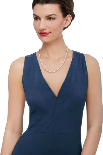 Vista 4 de Ross-Simons 2000 ct tw Graduated CZ Tennis Necklace in Sterling Silver
