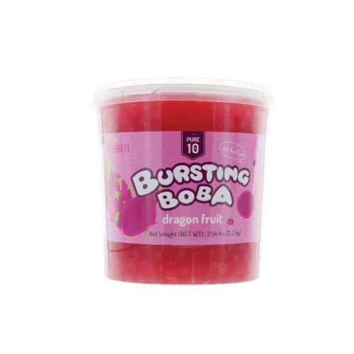 Vista 7 de Bossen Bursting Boba Pure25 relleno con un refrescante líquido afrutado que crea una explosión de sabor en tu boca. Haz en Taiwán 7.04 libras cada