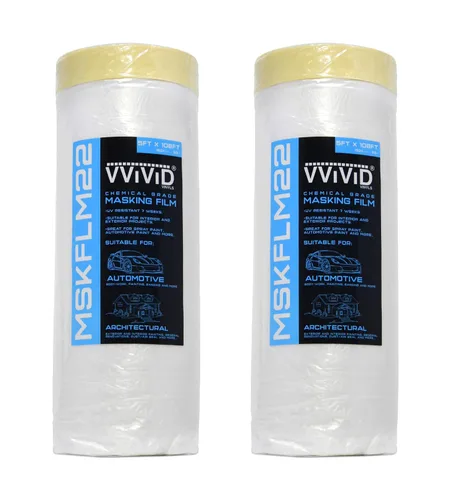 Vista 8 de VViViD Cinta autoadhesiva de grado químico y cortina de plástico resistente (1 paquete (60 x 108 pies)
