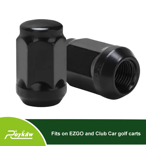 Vista 3 de Roykaw Tuercas de rueda de carrito de golf para EZGO y Club Car, tamaño 1/2''-20, 16 piezas