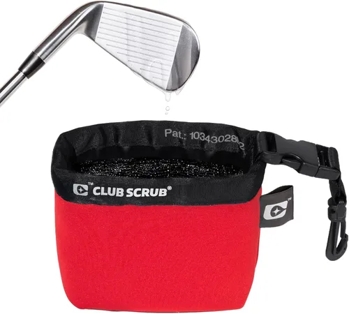 Vista 12 de Club Scrub Bolsa de limpieza para palos de golf y pelotas de golf, forro impermeable con tecnología de cara limpia, clip desmontable, lavable a