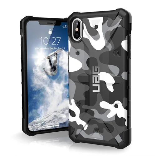 Vista 9 de URBAN ARMOR GEAR UAG - Funda para iPhone Xs Max [pantalla de 6.5 pulgadas] Pathfinder SE, funda para iPhone con plumas de camuflaje, ligera