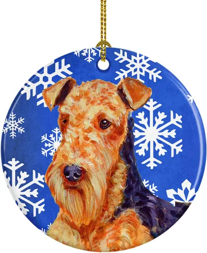 Vista 262 de Caroline's Treasures Cavalier Spaniel - Adorno de cerámica para colgar en el árbol de Navidad, para el hogar, Navidad, fiestas, regalo, 3 pulgadas