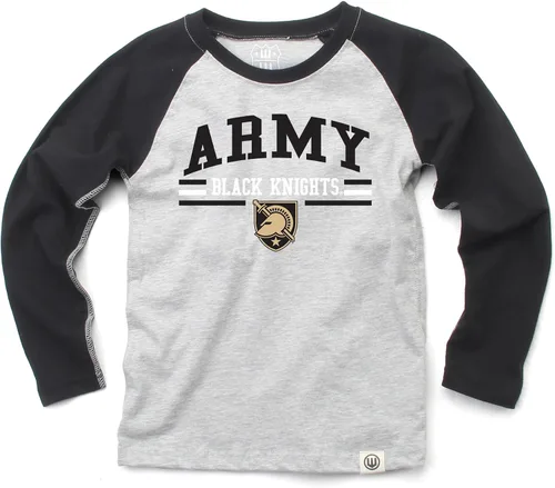 Vista 28 de Wes and Willy NCAA playera raglán de manga larga para niños