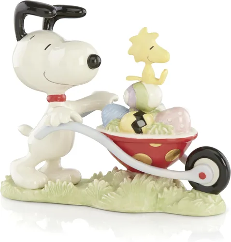 Vista 12 de Lenox 895684 Peanuts Easter Snoopy - Juego de platos decorativos de 4 piezas, vajilla de primavera
