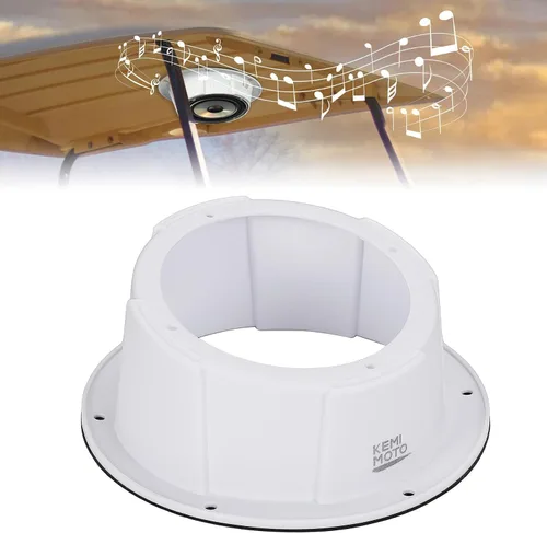 Vista 9 de KEMIMOTO - Carcasa para altavoces en ángulo de 6.5 pulgadas, 1 unidad Universal Speaker Pod for 6.5" Box, Compatible with UTVs, RVs, Cars, Boats