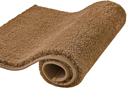 Vista 25 de CozeCube Tapetes de baño circulares de vellón para baño, esponjosos, absorbentes, de microfibra de secado rápido, antideslizantes, lavables