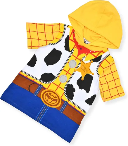Vista 4 de Disney Toy Story - Camiseta con capucha para niños, diseño de Toy Story, diseño de Buzz Lightyear y Sheriff Woody