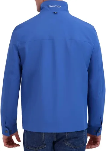 Vista 3 de Nautica Chaqueta de golf ligera y elástica para hombre, con cierre completo
