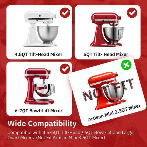 Vista 5 de KitchenAid - Accesorio para máquina de helados para batidora de pie, cuenco de helado compatible con batidoras de soporte de 4.5 cuartos de galón