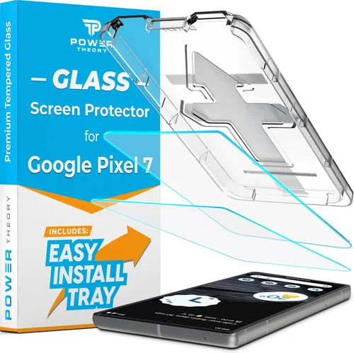 Vista 10 de Power Theory Protector de pantalla para Google Pixel 6 PRO [2 unidades] [no de vidrio] compatible con fundas, cubierta completa, película flexible