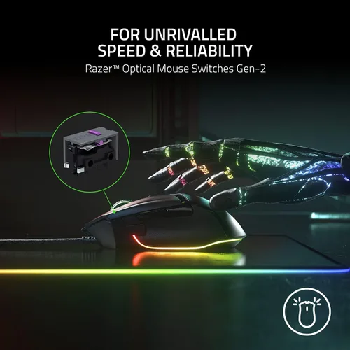 Vista 7 de Razer Basilisk V3 - Ratón ergonómico con cable