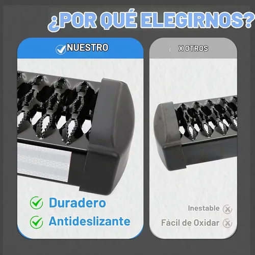 Vista 6 de HECASA Grip Step 55-1/2 pulgadas de acero compatible con Ford Transit 150/250/350 2015 hasta el presente Ford Transit 150/250/350 - Estribo lateral