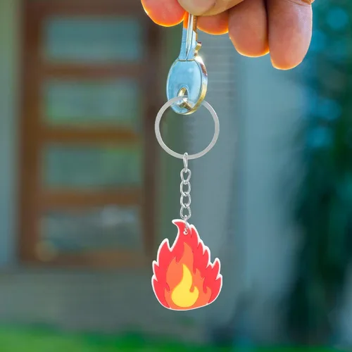 Vista 7 de 12 mini llaveros de bombero, llavero de plástico de dibujos animados, llavero de recuerdo de metal, adornos para recuerdos de fiesta, bolsas