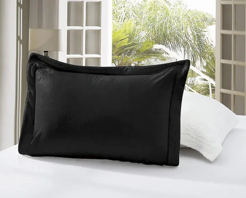 Vista 9 de Elegant Comfort Juego de edredón sherpa ultra afelpado de 2 piezas, color sólido y reverso esponjoso, apto para todas las estaciones, peso pesado