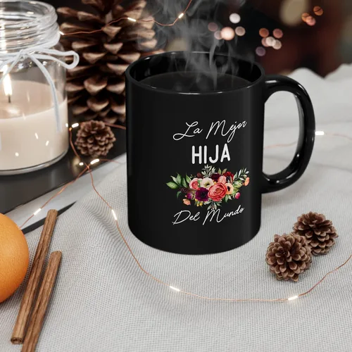 Vista 3 de Fantastic Gifts Taza La Mejor Hija Del Mundo, regalo para hija, taza de la mejor hija del mundo, regalo de cumpleaños, regalo para el día de la Madre