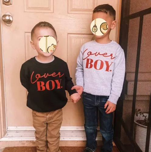Vista 94 de Traje de San Valentín para bebé, niña, niño, traje de San Valentín, sudadera de manga larga con estampado de corazón