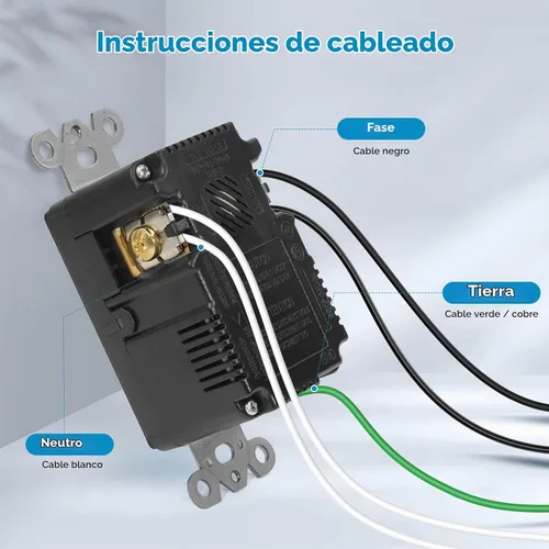 Vista 7 de ECOELER Receptáculo de Tomacorriente USB Negro de 3 Puertos, Tomacorriente de Pared USB C de 6.0A 30W, Enchufe Resistente a Manipulaciones de 15