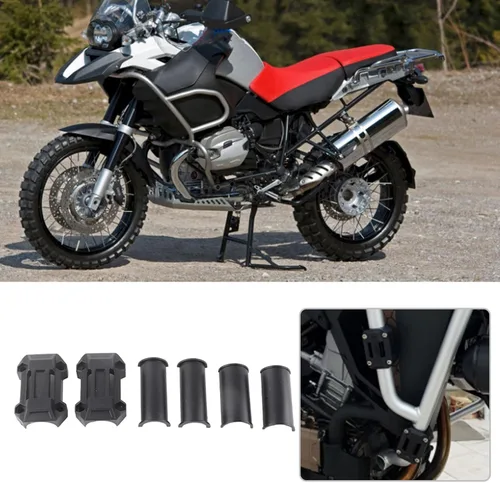 Vista 5 de Estink Bloque de parachoques para motor de motocicleta, 3 pares, negro, trasero inferior, apto para R1200GS R1150GS R1100GS F800GS F650GS F700GS