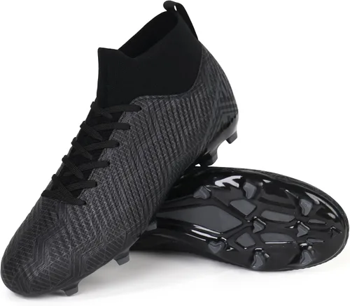 Vista 4 de brooman Zapatos de fútbol al aire libre para hombres y jóvenes con tacos de fútbol para exteriores