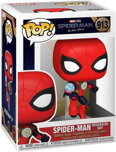 Vista 9 de Funko POP Marvel: Spider-Man: No Way Home - Spider-Man en traje negro y dorado, 3.75 pulgadas, (56827)