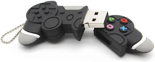 Vista 3 de 64GB 2.0 USB Flash Drive Gamepad Shape, Cool Cartoon Funny Memory Stick Zip Drive Date Storage Pendrive para niños estudiantes regalo