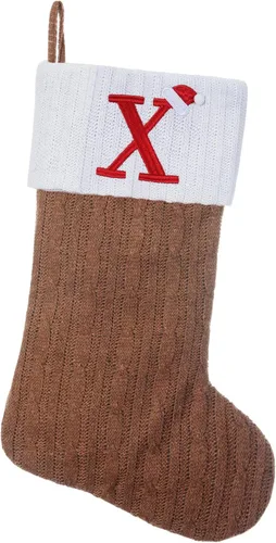 Vista 80 de Medias de Navidad personalizadas de 19 pulgadas con iniciales bordadas, medias de Navidad de punto negro para decoraciones de vacaciones familiares