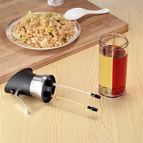 Vista 4 de Pulverizador de aceite de oliva, dispensador de vinagre, rociador de vinagre, botella rociadora de aceite de oliva para cocina, cocina, barbacoa