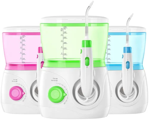 Vista 9 de ToiletTree Products Irrigador dental dental para niños, irrigador dental para niños, irrigador dental sin BPA con capacidad de 20.3 fl oz y presión