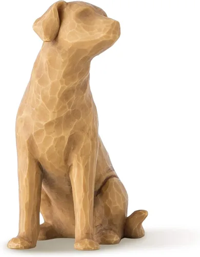 Vista 8 de Willow Tree Love my Dog (pequeño, acostado), figura esculpida pintada a mano Cast from a Susan Lordi Original Carving, Gift for Dog Lovers