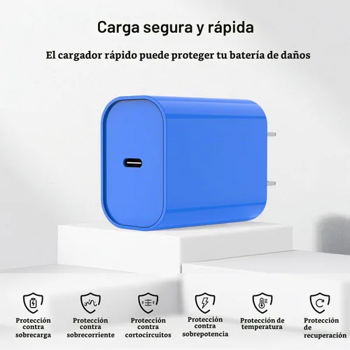 Vista 4 de Cargador rápido para iPhone, cable Lightning de carga rápida de 10 pies, para iPhone 14, 13, 12 Pro Max, cargador de carga rápida con bloque