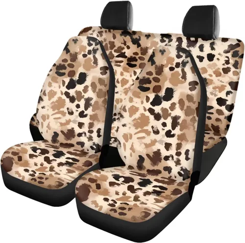 Vista 25 de Howilath 250 USA Anniversary - Juego de 4 fundas de asiento de automóvil de ajuste universal para asientos delanteros y traseros para uso en todas