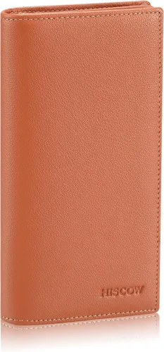 Vista 16 de HISCOW Cartera larga plegable con 15 ranuras para tarjetas de crédito - Piel de becerro italiana