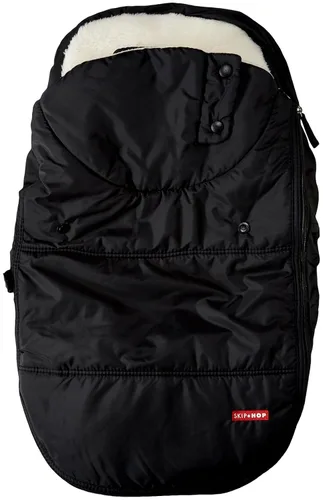 Vista 2 de Saco con abrigo y capucha de Skip Hop & Go, cubierta para asiento de carriola, accesorio de ajuste universal, gris oscuro, para bebé y niño pequeño