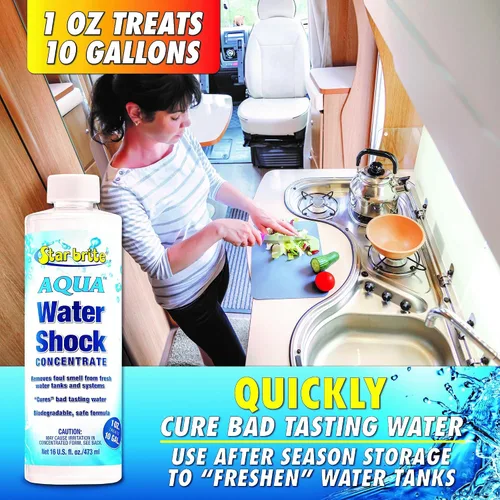 Vista 4 de STAR BRITE Tratamiento y ambientador de agua Aqua de 8 onzas + Aqua Water Shock de 16 onzas – Restaura y mantiene la calidad del agua dulce