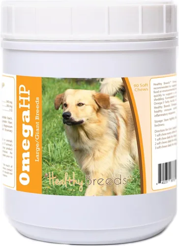 Vista 181 de Healthy Breeds Affenpinscher Omega HP - Masticables suaves para piel y pelaje, 60