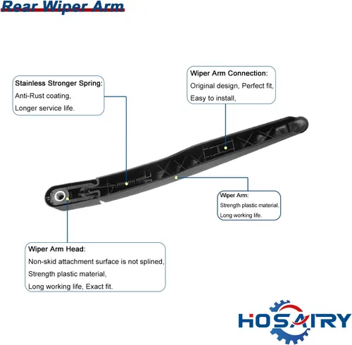 Vista 3 de Juego de limpiaparabrisas trasero para Ford Explorer 2011-2023, Escape 2013-2018, para Lincoln MKX MKC 2015-2019 Conjunto de limpiaparabrisas