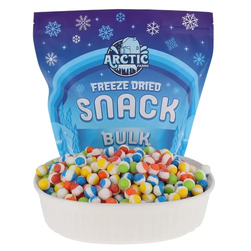 Vista 12 de Arctic Farms Caramelos liofilizados Frittles a granel en bolsas y en caja (sabores triturados) (3 libras)