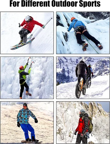 Vista 6 de 2 piezas de pasamontañas máscara de esquí resistente al viento máscara de motocicleta deportes de cara completa Headwear