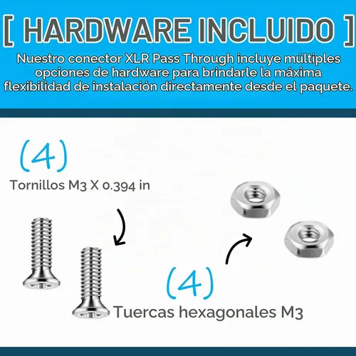 Vista 5 de DIYTECH Cable de paso XLR premium, sin soldadura, para caja de escenario, panel de conexiones, caja de piso, sin soldadura para instalaciones
