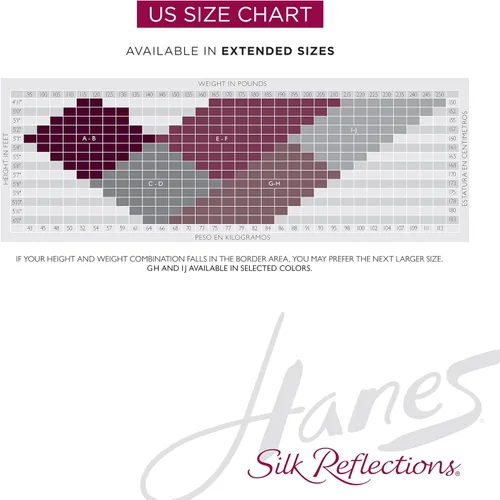 Vista 6 de Hanes Pantimedias con control de abdomen y dedos transparentes de seda Silk Reflexions para mujer Barely There