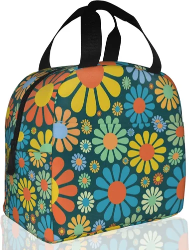 Vista 13 de Lonchera con aislamiento de ojo malvado azul para niñas y niños, lonchera reutilizable para niños, adultos, escuela, estudiantes, trabajo, picnic