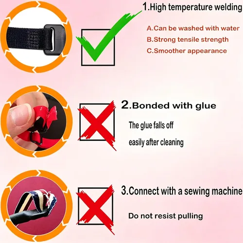 Vista 3 de KSACLE Correa ajustable para lentes, paquete de 4 correas para anteojos sin cola, retenedor de cuerda de ajuste universal, lentes de sol deportivos