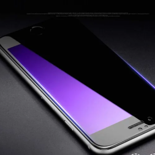 Vista 7 de para iPhone SE (2ª generación, 2020) [no para iPhone SE (1ª generación)], protector de pantalla de vidrio templado, antiluz azul [protección ocular]