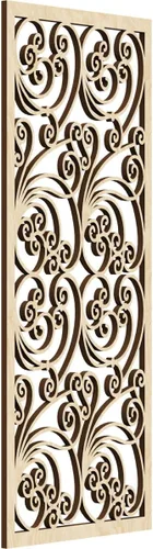 Vista 11 de 9 3/8"W x 24 3/8"H x 1/4"T Marilla Decorativos Paneles de Pared de Madera Calado, Abedul