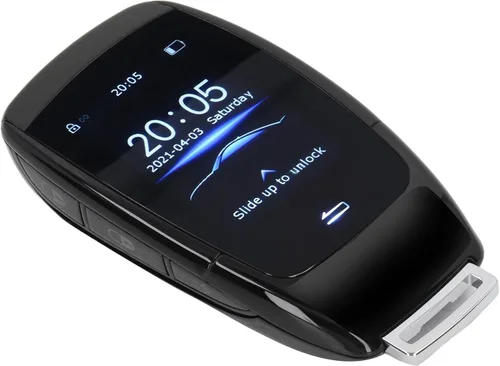 Vista 4 de Aramox Llave remota inteligente, llave inteligente universal TK900 LCD Smart Key Remote Entrada sin llave para botón de arranque y parada del motor