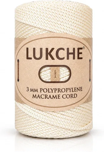 Vista 32 de Cuerda de macramé premium de poliéster de 3 mm (134.44 metros), (250 g) 100% cuerda de macramé de polipropileno, hilo de crochet de macramé colorido