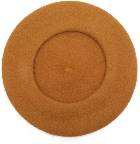 Vista 140 de ZLYC - Boina francesa de lana unicolor para mujeres y niñas